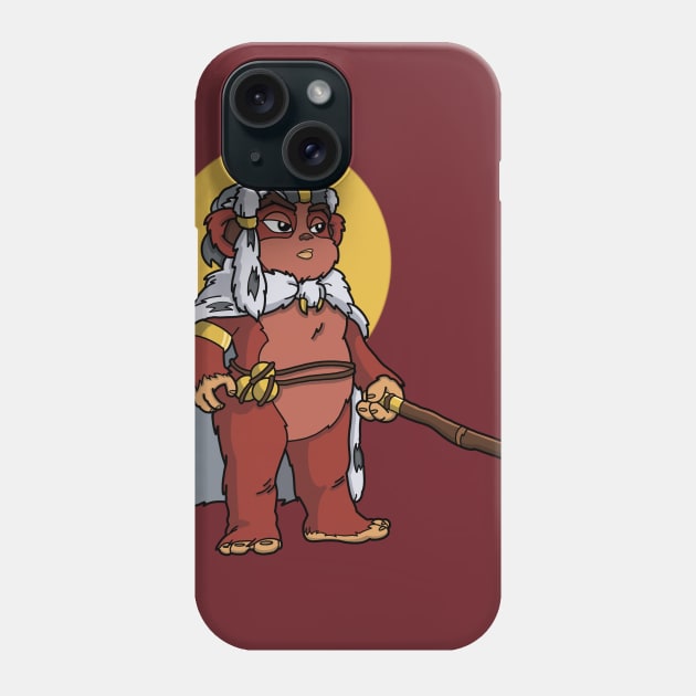 Fuzzy Warrior Phone Case by NikInked