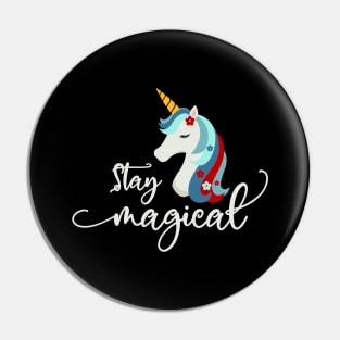 Christmas Unicorn: Stay Magical Pin