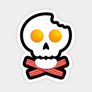 Breakfast Skull Magnet