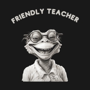 Ffriendly Teacher. Teacher git T-Shirt