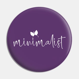 White Minimalist Pin