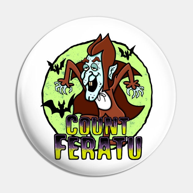 Count Feratu Pin by OrneryDevilDesign