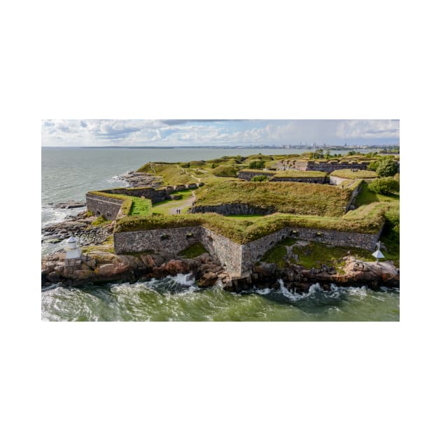 Star-shaped bastion walls of Suomenlinna fortress by lena-maximova