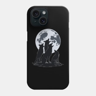 wolf moon Phone Case