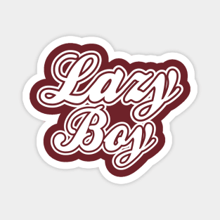 Lazy Boy White Magnet