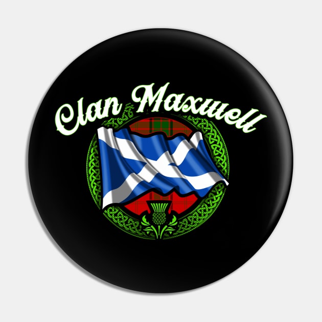 Scottish Flag Clan Maxwell Pin by Celtic Folk