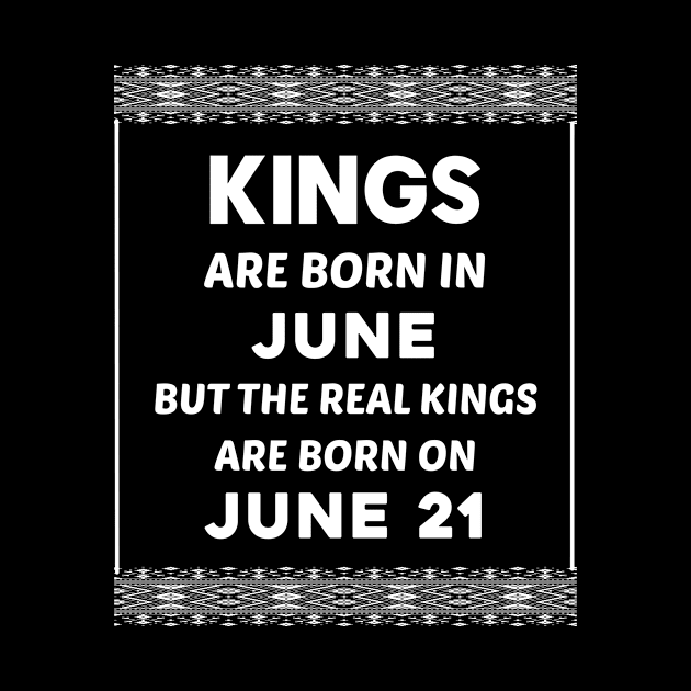 Birthday King White June 21 21st by blakelan128