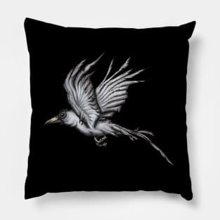 Raven Illustration Pillow