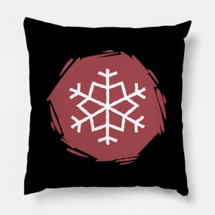 merry christmas winter snowflake Pillow