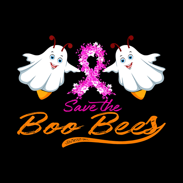 Fun Boobs Save The Boo Bees - Breast Cancer Halloween by JaydeMargulies