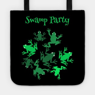 Frogs Swamp Party Green Tote