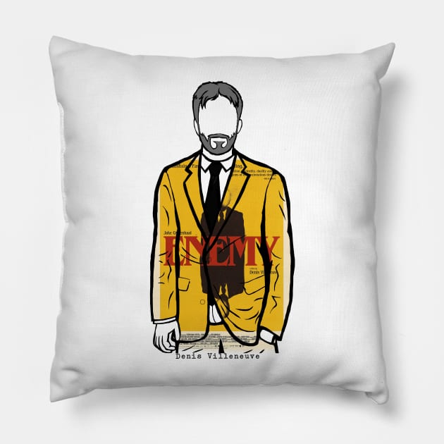 Denis Villeneuve, Director of Enemy (Poster 2) Pillow by Youre-So-Punny