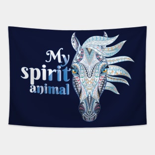 Horse Lover Design My Spirit Animal BoHo Graphic Tapestry