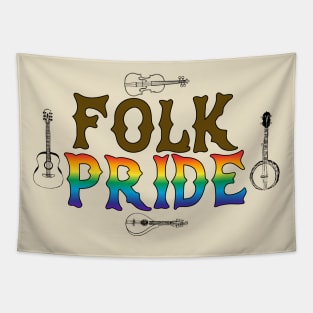 Folk Pride Flag Tapestry