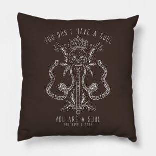 doodle Soul of skull Pillow