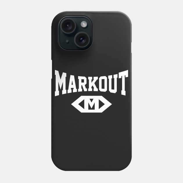 Markout (White) Phone Case by wrasslebox