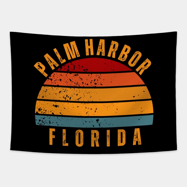 Palm Harbor Florida Vintage Retro Tapestry by GRADA