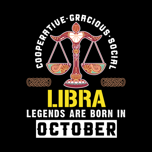 Zodiac Libra: Born In October - Zodiac Libra - Pin | TeePublic DE