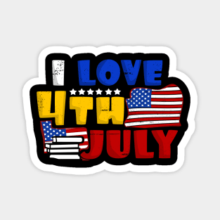 America Shirt 4th of July Patriotic T-shirt holiday Magnet