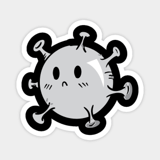 Virus boy png cartoon png Magnet