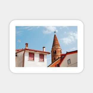 Caorle Belltower and Foreground Buildings Magnet