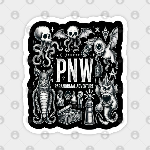 Pacific Northwest Paranormal Adventures Magnet by Dead Galaxy