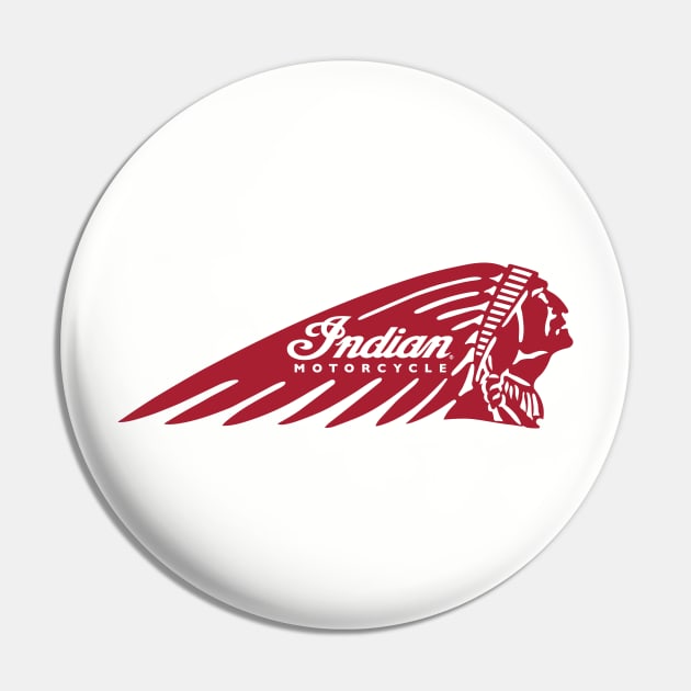 Indian Motorcycle Logo Pin by funkymonkeytees