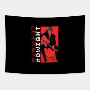 DWIGHT RED STYLE NEGATIVE SPACE Tapestry