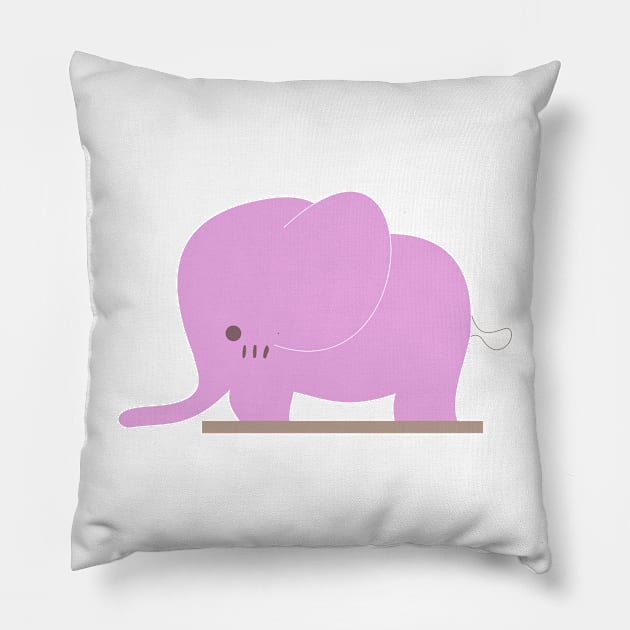 Pink elephant Pillow by Dreamshirt