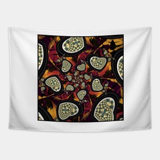 Hearts Fractal Pattern Tapestry