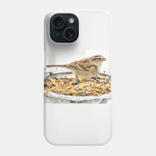 Silver Banquet Sparrow Phone Case