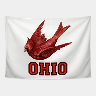 Vintage Style Ohio Cardinals Tapestry