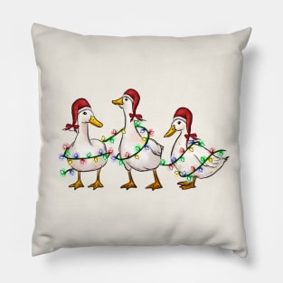 Christmas Ducks Pillow