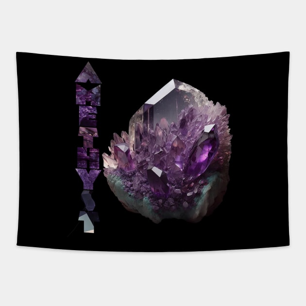 Magic Crystals - Amethyst Tapestry by The Symbol Monger