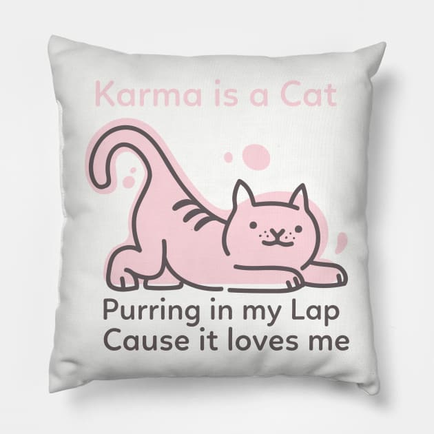 Karma is a Cat Pillow by LM's Designs