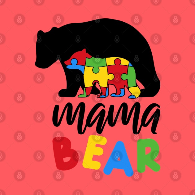 mama Bear Autism Awareness by ExprEssie