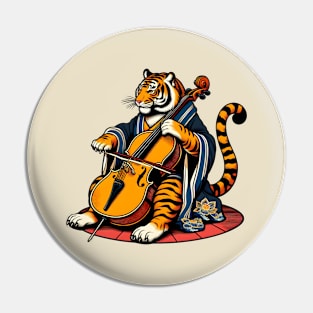 Cello tiger Pin