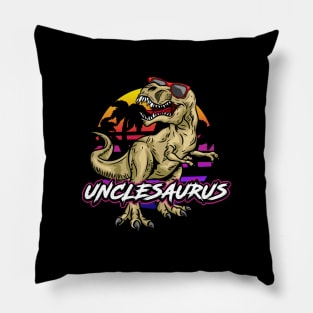 Uncle Saurus - Prehistoric Dinosaur T-Shirt Pillow