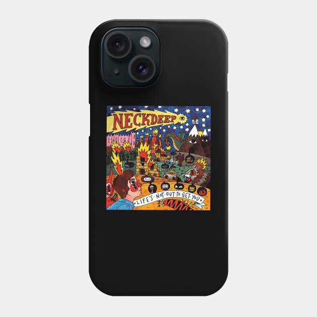 neck deep Phone Case by shout bay_city