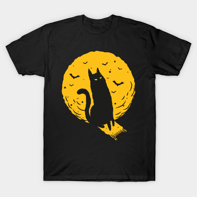 CAT FULL MOON - Cats - T-Shirt | TeePublic