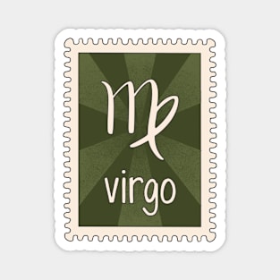 Virgo Zodiac Sign Stamp Magnet