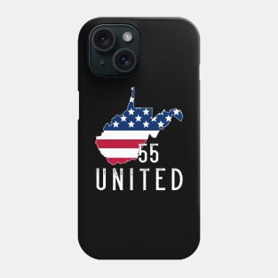 West Virginia 55 United - WV STRONG - 55 Strong Shirt Phone Case