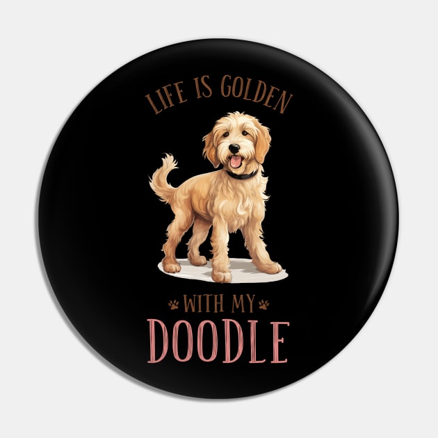 Life is Golden with my Doodle. A golden doodle gift idea. Pin by AndersonGiftStore