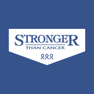 colon cancer Awareness blue ribbon  Stronger Than Cancer T-Shirt