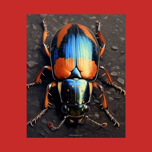 Oil Paint, Hyperrealism, Amazing Zoo Beetle by ABART BY ALEXST 