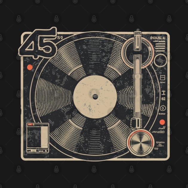 45 Record Adapter (Distressed) by Aldrvnd