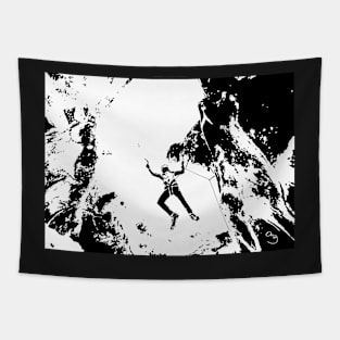 Mountain Climbing Print Tapestry