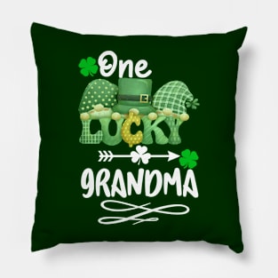 One Lucky grandma with gnomes Pillow