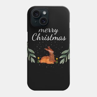 Winter Nobility: Deer in the Snow Phone Case