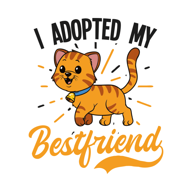 Cat Adoption Shirt | Adopted My Bestfriend by Gawkclothing